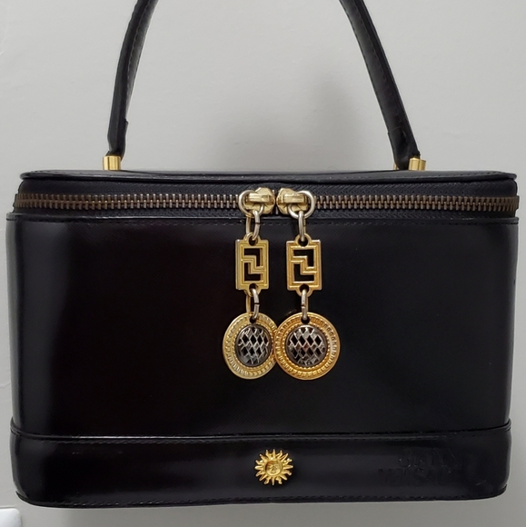 Versace Bags Authentic Versace Vanity Bag Makeup Cosmetic Bag Black